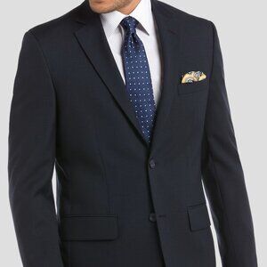 NEW Pronto Uomo Platinum Executive Fit Wool Navy Suit Jacket Blazer 58R